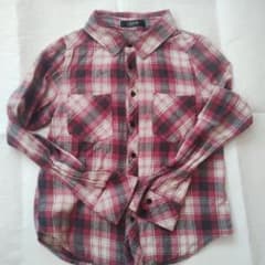 Girty by Roomy's チェック柄 長袖シャツ レッド Mのサムネイル