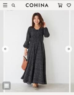 【専用】COHINA ドットカシュクールワンピースのサムネイル