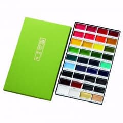 新品☆呉竹 絵てがみ　顔彩耽美36色セット【送料込】のサムネイル