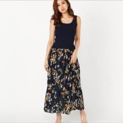 値下げ rienda floret patternロングJ／W スカートのサムネイル