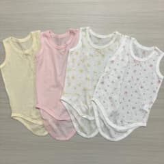 夏用90cm肌着メッシュタンクトップ4枚セットのサムネイル
