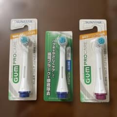 GUM プロケア替えブラシ 青 紫 2色セットのサムネイル
