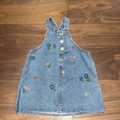 花柄刺繍デニムスカート　ベビー　女の子のサムネイル