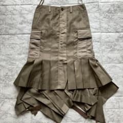 美品　sacaiグレー プリーツ付きロングスカート サイドポケット付き　お値下げ 楽天市場】【中古】sacai 2024AW Nylon Twill Skirt プリーツ