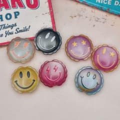 【単品購入可】スマイル キャッツアイ カスタムビーズのサムネイル