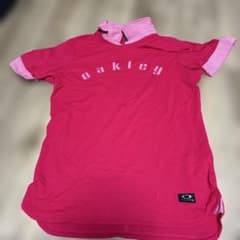 OAKLEY レディース ゴルフウェア シャツ ピンク Lのサムネイル