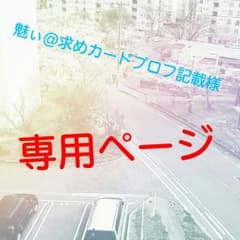魅ぃ@求めカードプロフ記載 様  専用ページのサムネイル