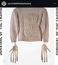 SURVIVAL OF THE FASHIONEST フェイス ニット SMA - メルカリ