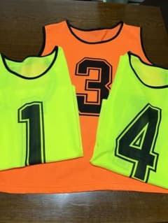 サッカー用ビブス 1, 3, 4 番 セットのサムネイル