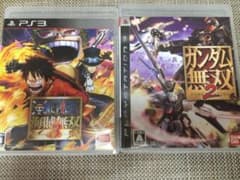 2本セットPS3 ワンピース 海賊無双3 ガンダム無双2のサムネイル