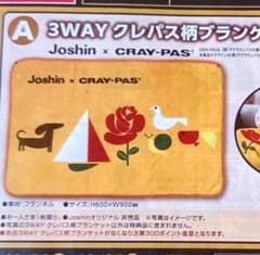 Joshin × 사쿠라 크레파스 무늬 담요