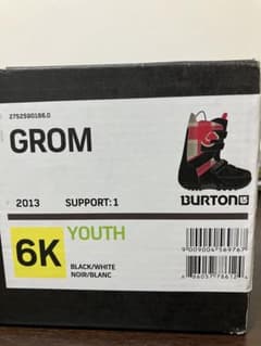 Burton バートン　キッズ　ブーツ　GROM 24cm  美品　程度上のサムネイル