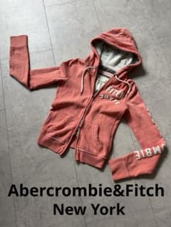 Abercrombie & Fitch ジップアップパーカー ピンク XS - メルカリ