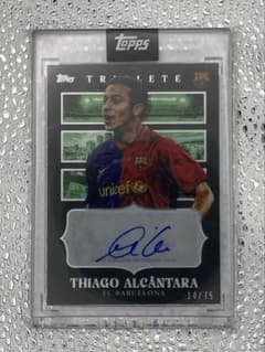 Topps Thiago Alcántara 14/75 친필 사인 카드