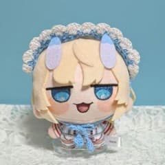 ぬい服 ヘッドドレス〈水色×白色〉ちびぐるみ にじまるっと お