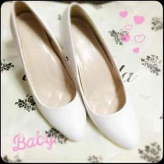 ホワイトパンプス♡ Ｌサイズのサムネイル