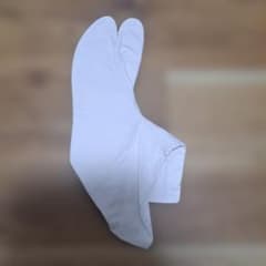 ホワイト 足袋 2つの指用 24.0cm 左側のみのサムネイル