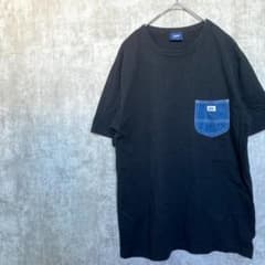 【美品】Lee（リー）デニムポケット付き 半袖Tシャツ ブラックのサムネイル