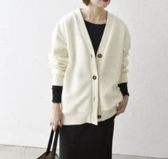 SHIPS any: ナッピング ボア Vネック カーディガン ジャケット