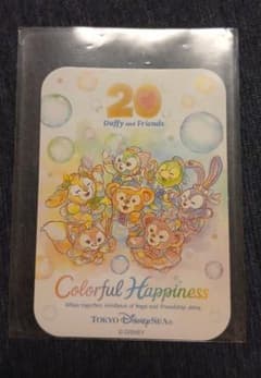東京ディズニーシー ダッフィー＆フレンズ 20周年 ステッカーのサムネイル