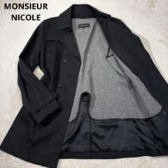MONSIEUR NICOLE ヘリンボーン ライナー2way ショートトレンチ - メルカリ
