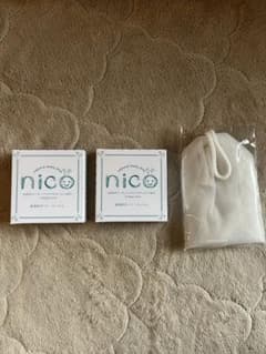 nico石鹸２つ&泡だてネットのサムネイル
