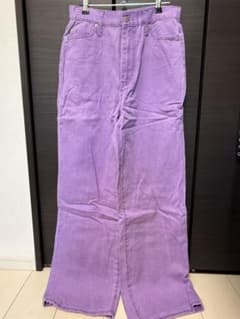 WEGO パンツ Lサイズ カラーデニム パープルのサムネイル
