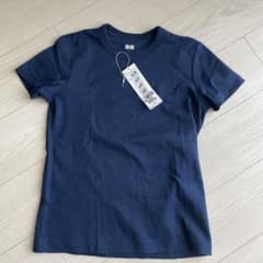 UNIQLO UクルーネックTシャツ　ネイビーMサイズ 新品のサムネイル