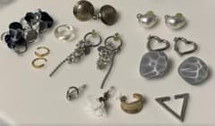 12 earrings and ear cuffs