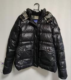 BURBERRY BLUE LABEL ダウンジャケット ブラック 38 難あり - メルカリ