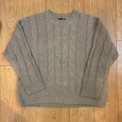 DAZY ケーブルニット セーター ベージュ Sのサムネイル