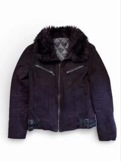 00s TORNADO MART grunge suede fur jacket - メルカリ