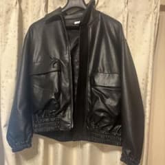 WYM LIDNM フェイクレザーブルゾン ブラック Sサイズのサムネイル