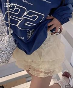 SHEIN DAZY スカート レディース スウィート メッシュスコートのサムネイル