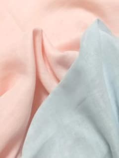 コットン100% ダブルガーゼ ピンク&ブルー２色セットのサムネイル