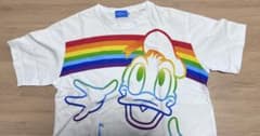 Tokyo Disney Resort ドナルド Tシャツ レインボーのサムネイル