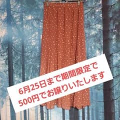 ドット柄　 フレアスカート Lサイズのサムネイル