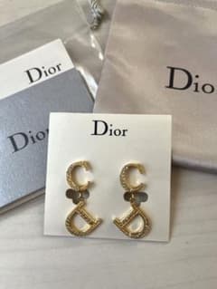 Christian Dior イヤリング ゴールド