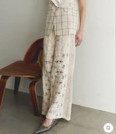 Mixed Lace Easy Pants maison specialのサムネイル