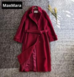 Max Mara マックスマーラ ウールコート 赤　最高級白タグ Max Mara マックスマーラ ウールコート 赤 最高級白タグ - メルカリ