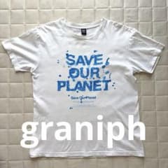 graniph グラニフ Tシャツ ホワイト メンズ M 綿100%