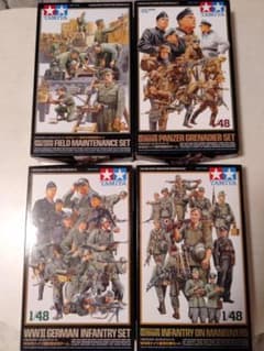 タミヤ プラモデル 1/48ミリタリーミニチュアシリーズ 兵士７体　おまけ付きのサムネイル