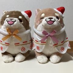 忠犬もちしば　さくら　もなか　バースデー　BIGぬいぐるみ 2体セット