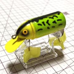【スミス特注・希少】ヘドン ビッグバド 縦割れ 刻印なし 黄色・黒タイガー模様のサムネイル