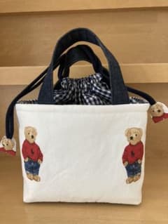 ♡ハンドメイド♡ポロベア保冷ランチバッグのサムネイル