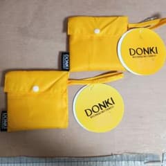 2개 DONKI ECOBAG 돈키 돈 키호테 에코백 옐로우