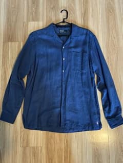 Ralph Lauren Caldwell M シルクリネン　裾ポニー　長袖 Ralph Lauren Caldwell M シルクリネン 裾ポニー 長袖 - メルカリ