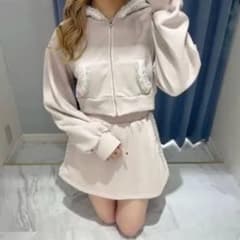 evelyn ラメレースセットアップ(ピンク)のサムネイル