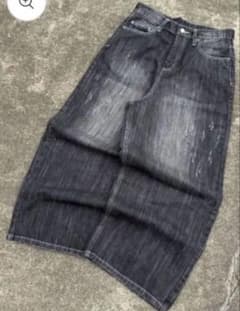 BELVET Slub Distressed Baggy Denimのサムネイル