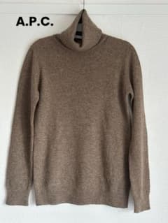 A.P.C. ブラウンタートルネック ニット S